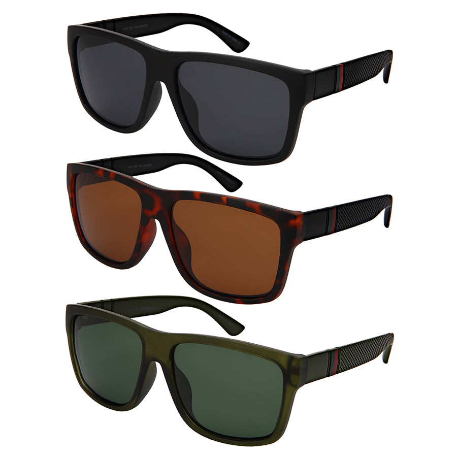 POLARIZED HORN RIMMED UNISEX SUNGLASSES IN BULK 1419-P