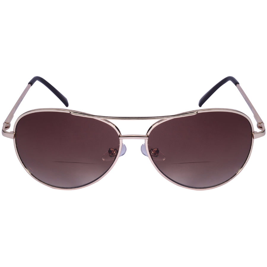 AVIATOR UNISEX BIFOCAL READING SUNGLASSES WHOLESALE 20391SBFAP