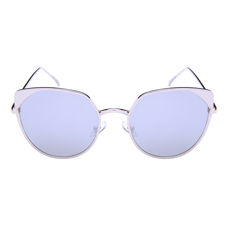 CAT EYE WOMEN METAL WHOLESALE SUNGLASSES 23075-FLREV