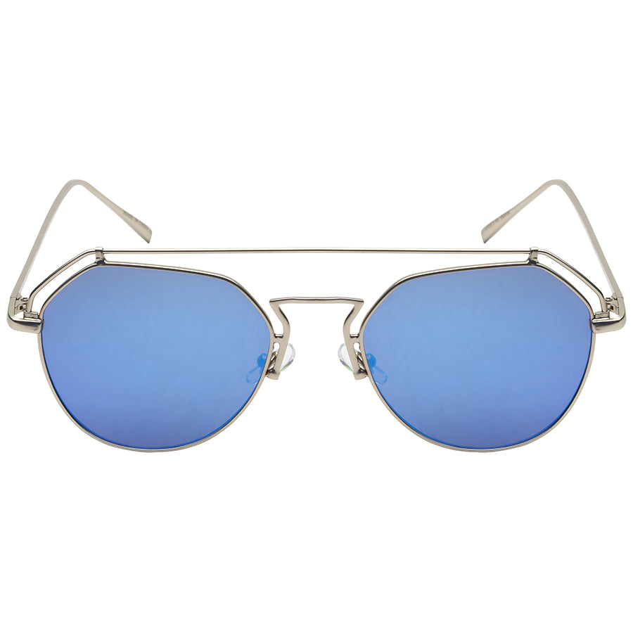 GEOMETRIC SHAPE WOMEN METAL SUNGLASSES 25130-FLREV