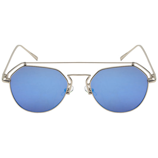 GEOMETRIC SHAPE WOMEN METAL SUNGLASSES 25130-FLREV