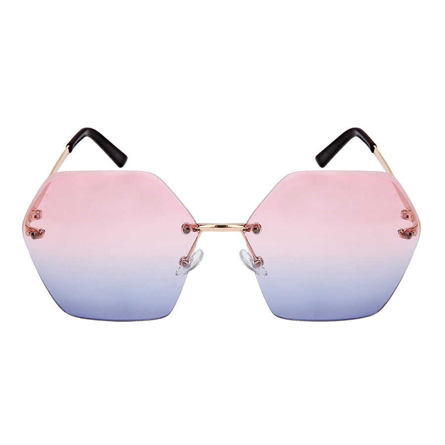 GEOMETRIC SHAPE WOMEN SUNGLASSES IN BULK 3120-OCR