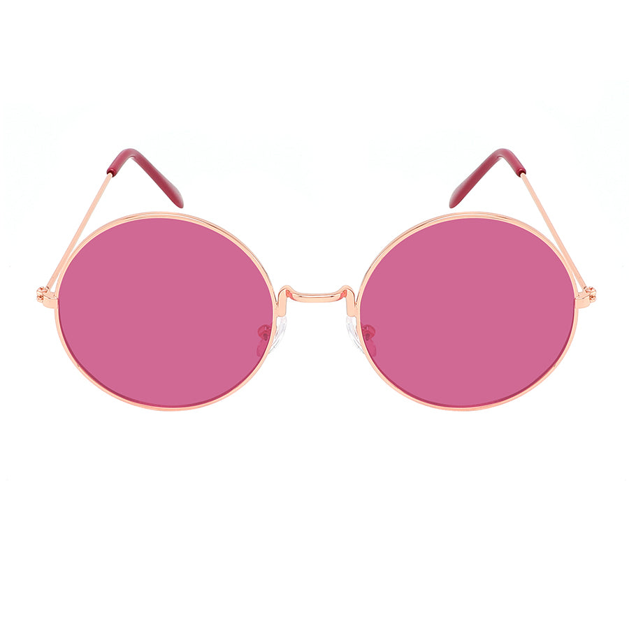 RETRO ROUND METAL UNISEX SUNGLASSES 3129-CR