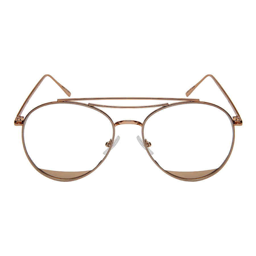 AVIATOR LADIES BULK WHOLESALE CLEAR SUNGLASSES 3130-FLCL