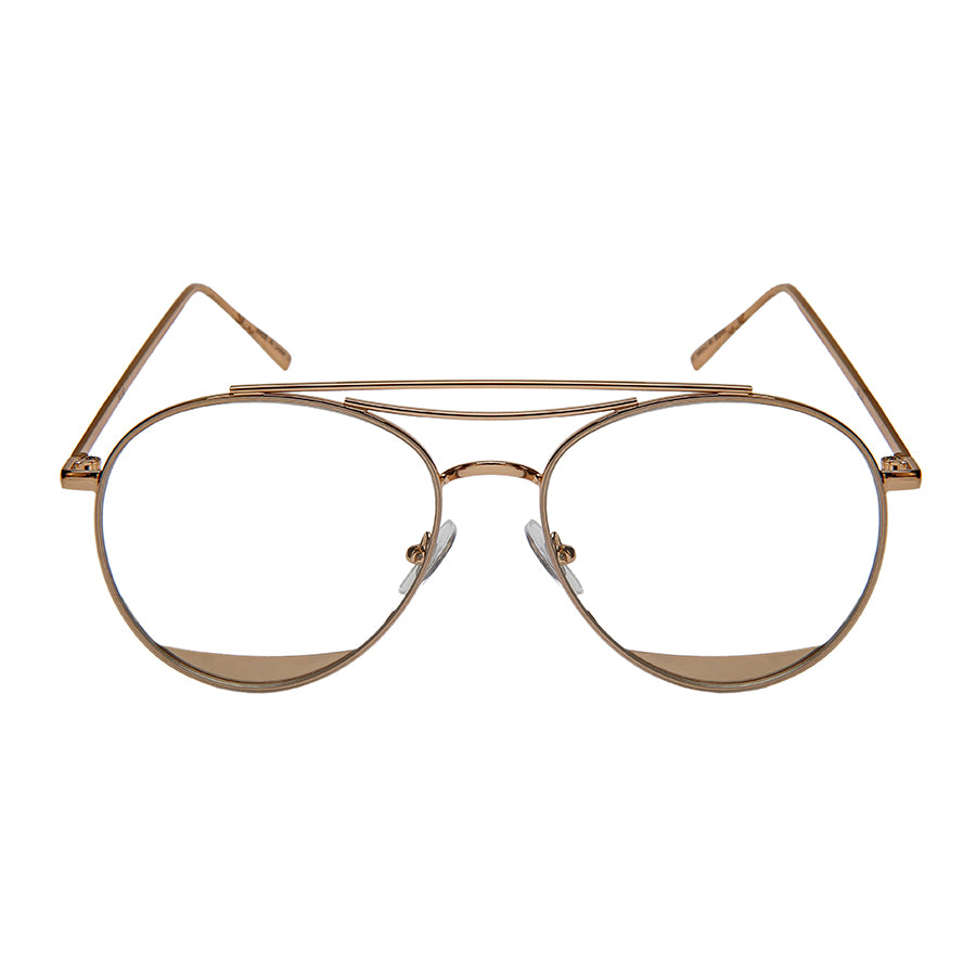 AVIATOR LADIES BULK WHOLESALE CLEAR SUNGLASSES 3130-FLCL