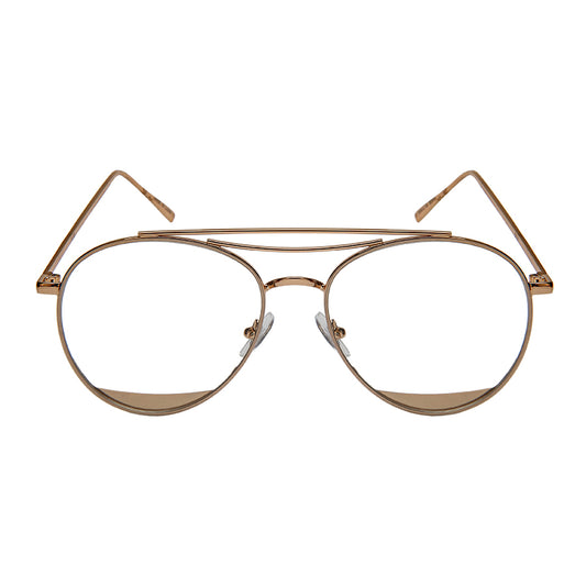 AVIATOR LADIES BULK WHOLESALE CLEAR SUNGLASSES 3130-FLCL