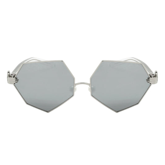GEOMETRIC SHAPE WOMEN METAL SUNGLASSES WHOLESALE 3136-FLRV
