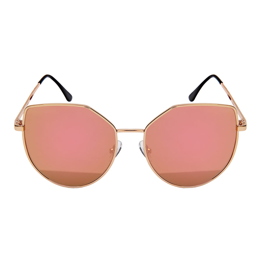 CATEYE WOMEN METAL SUNGLASSES WHOLESALE 3143-FLREV