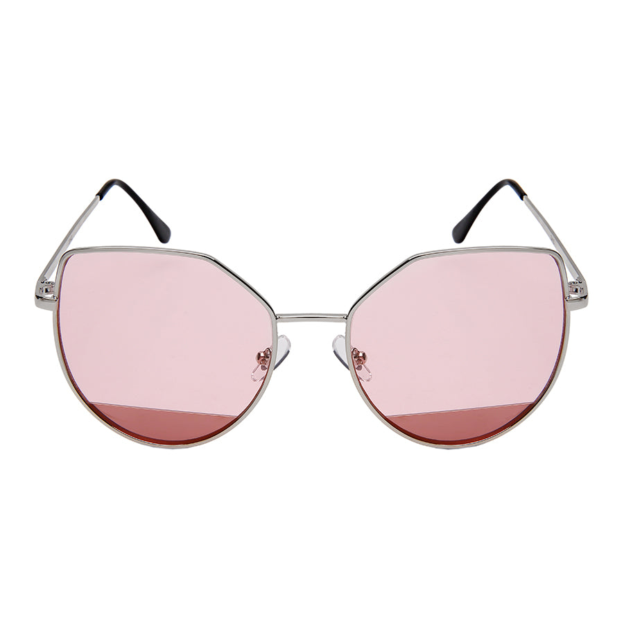 CATEYE WOMEN METAL SUNGLASSES WHOLESALE 3143-FLREV