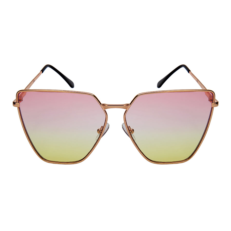 OVERSIZE CATEYE WOMEN METAL WHOLESALE SUNGLASSES 3158S-FLOCR