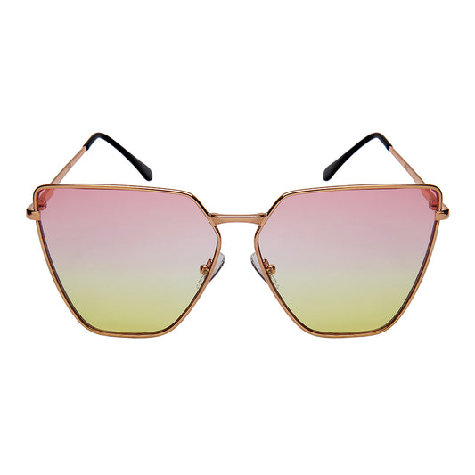 OVERSIZE CATEYE WOMEN METAL WHOLESALE SUNGLASSES 3158S-FLOCR