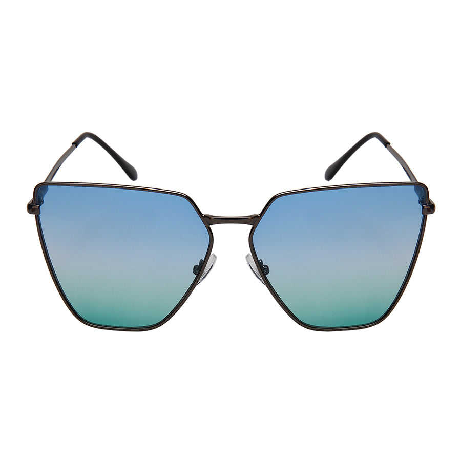 OVERSIZE CATEYE WOMEN METAL WHOLESALE SUNGLASSES 3158S-FLOCR