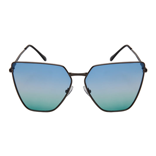 OVERSIZE CATEYE WOMEN METAL WHOLESALE SUNGLASSES 3158S-FLOCR