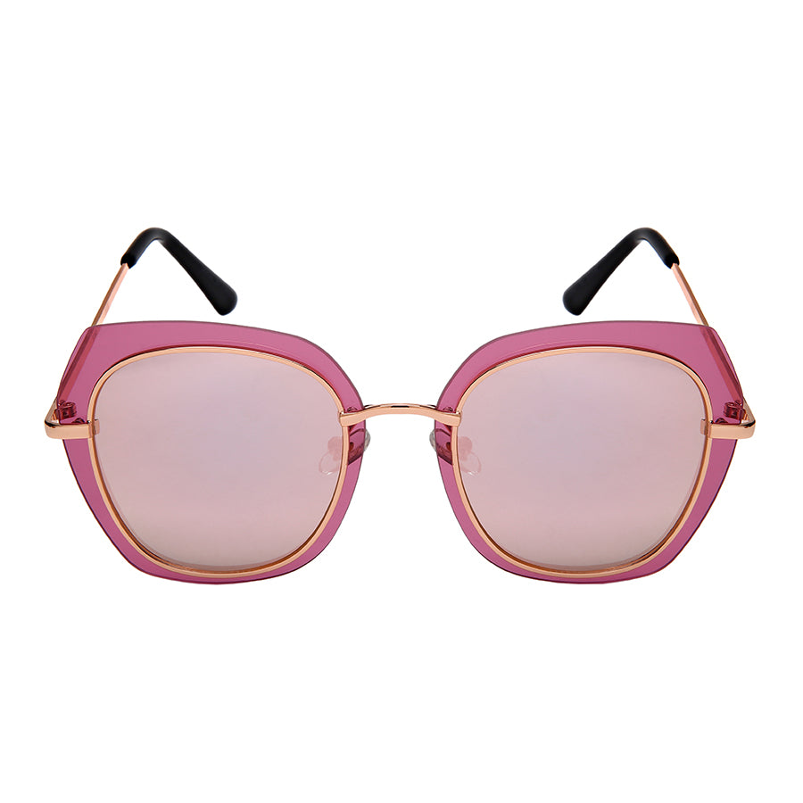 GEOMETRIC STYLE BULK WHOLESALE SUNGLASSES 3163-FLRV