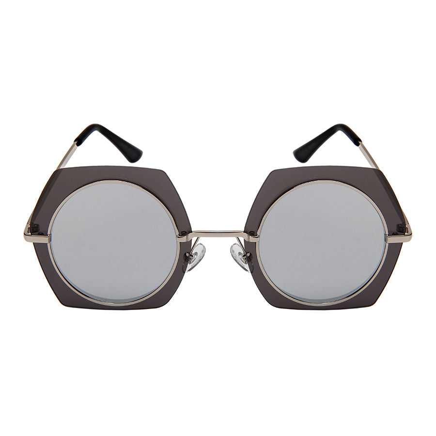 GEOMETRIC STYLE BULK WHOLESALE SUNGLASSES 3164-FLRV