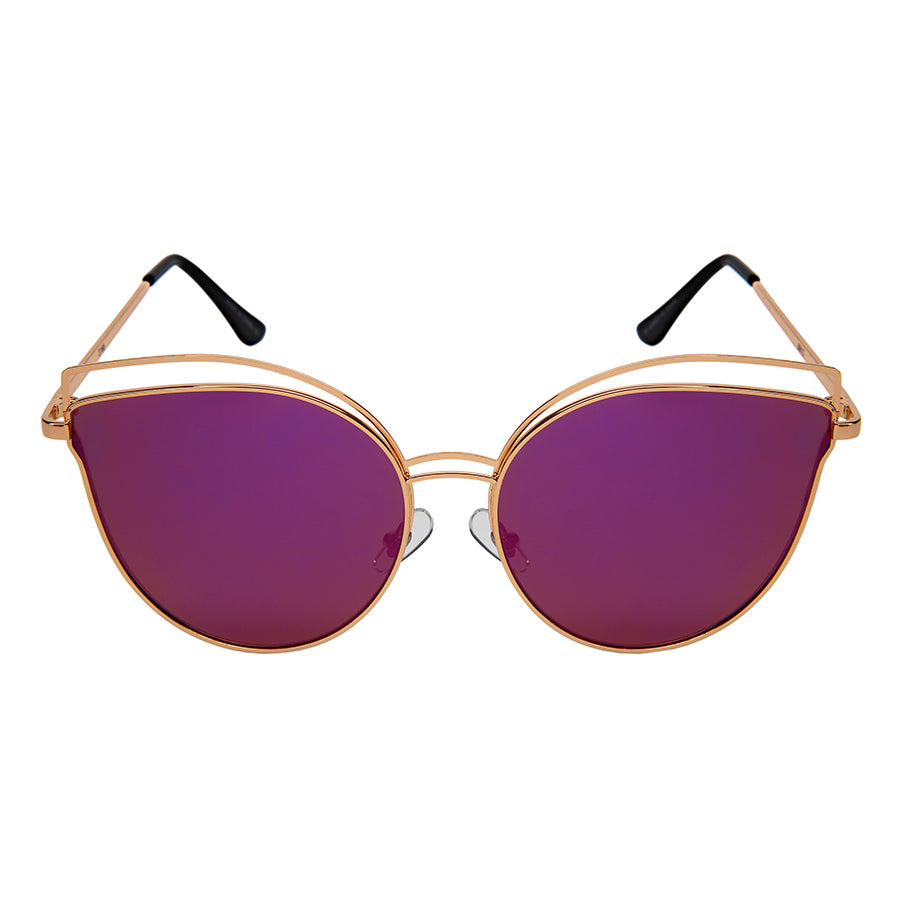 CAT EYE LADIES BULK WHOLESALE SUNGLASSES 3166-FLREV