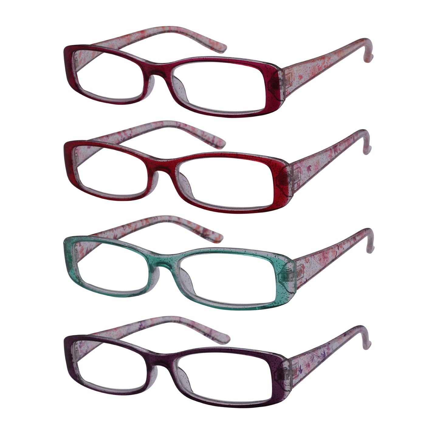 RECTANGULAR PLASTIC UNISEX READING GLASSES WHOLESALE 31983P