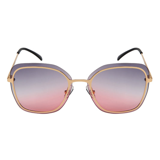 SQUARE FLAT LENS WOMEN SUNGLASSES IN BULK 3205-FLREV