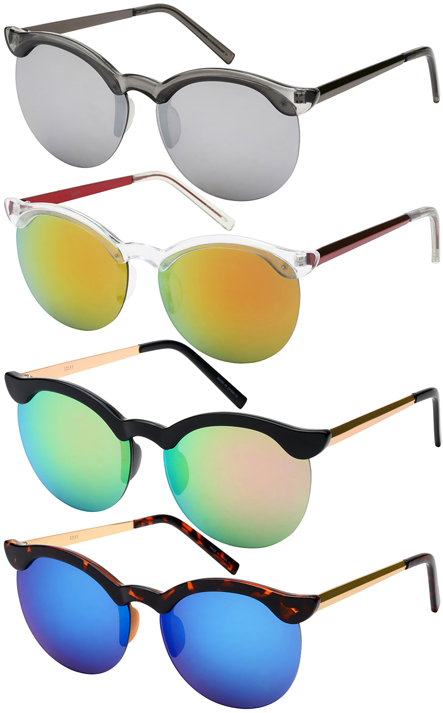 CATEYE WOMEN WHOLESALE SUNGLASSES 32153-REV