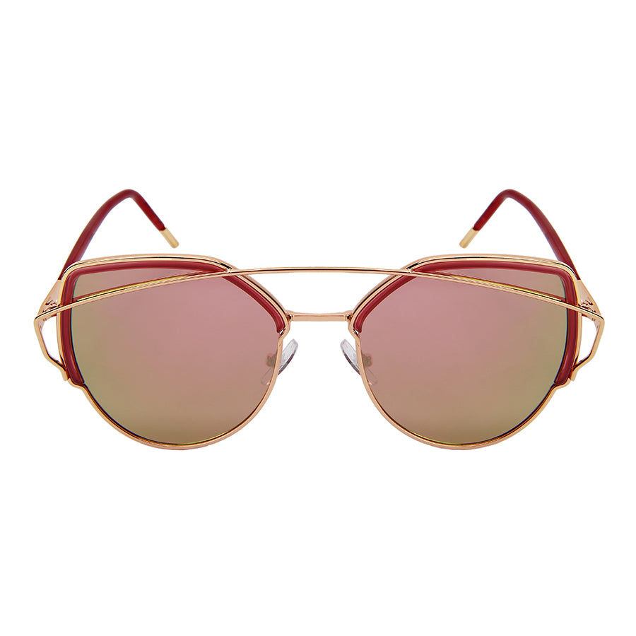 GEOMETRIC STYLE BULK WHOLESALE SUNGLASSES 3307-FLREV