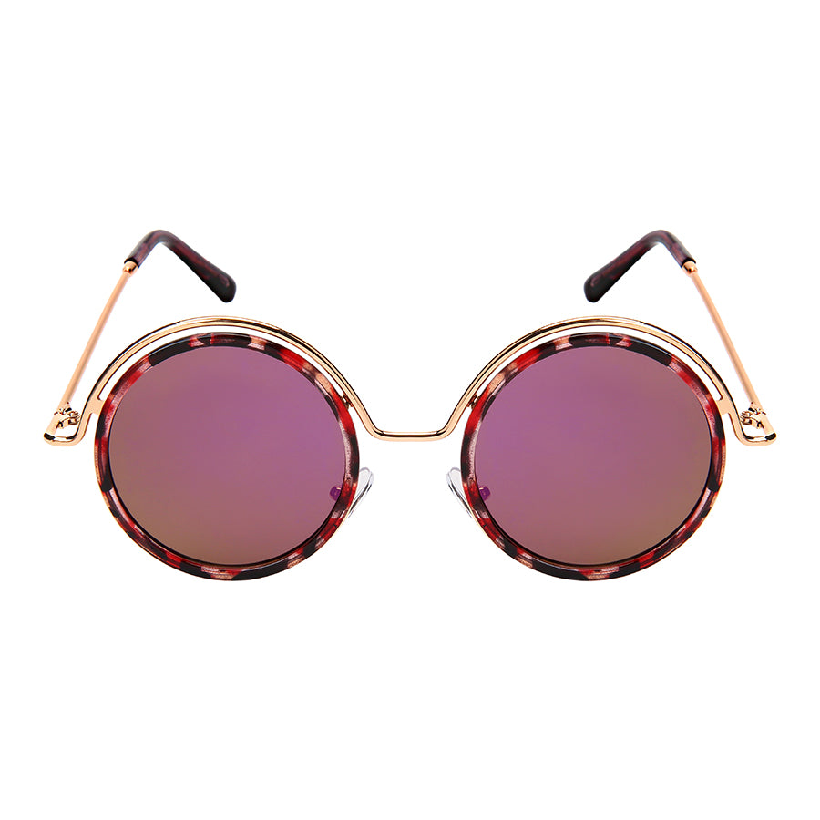 ROUND WOMEN SUNGLASSES WHOLESALE 3318-FLREV