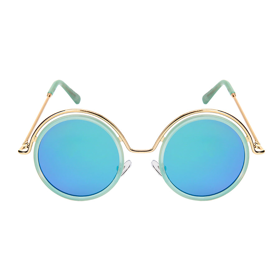 ROUND WOMEN SUNGLASSES WHOLESALE 3318-FLREV