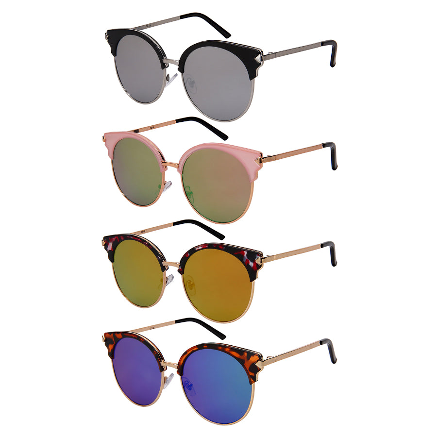 CAT EYE LADIES BULK WHOLESALE SUNGLASSES 3319-FLREV