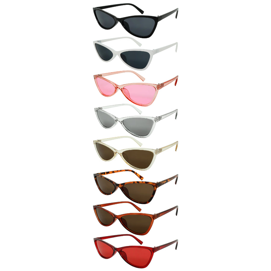CAT EYE LADIES BULK WHOLESALE SUNGLASSES 34169-FLSD