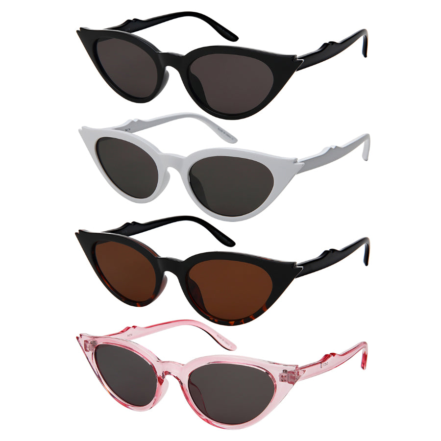 CAT EYE LADIES BULK WHOLESALE SUNGLASSES 34174-FLSD
