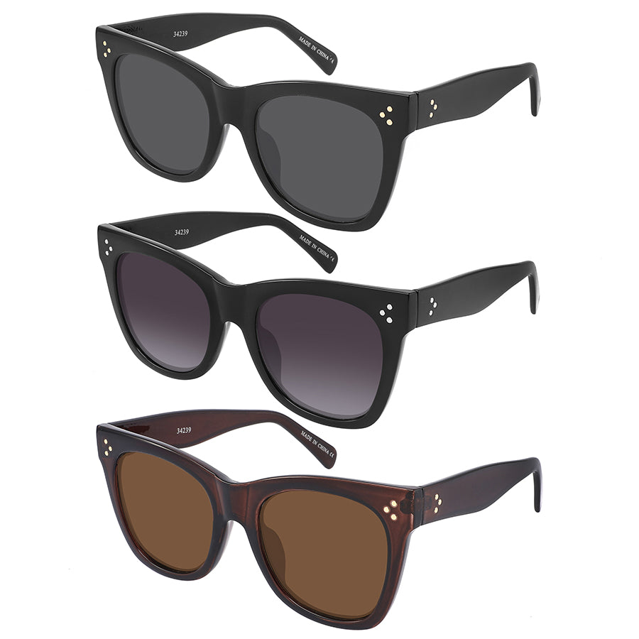OVERSIZED CAT EYE LADIES SUNGLASSES 34239-AP