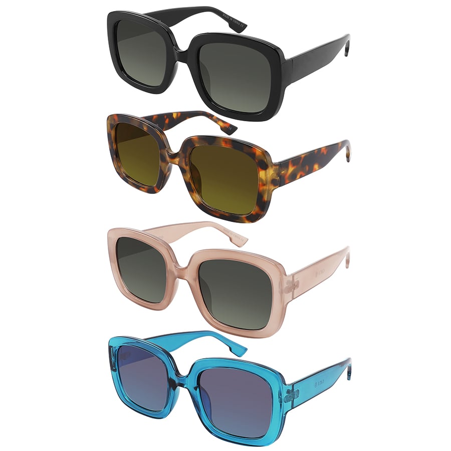 CLASSIC SQUARE WOMEN WHOLESALE SUNGLASSES 34253-FLAP