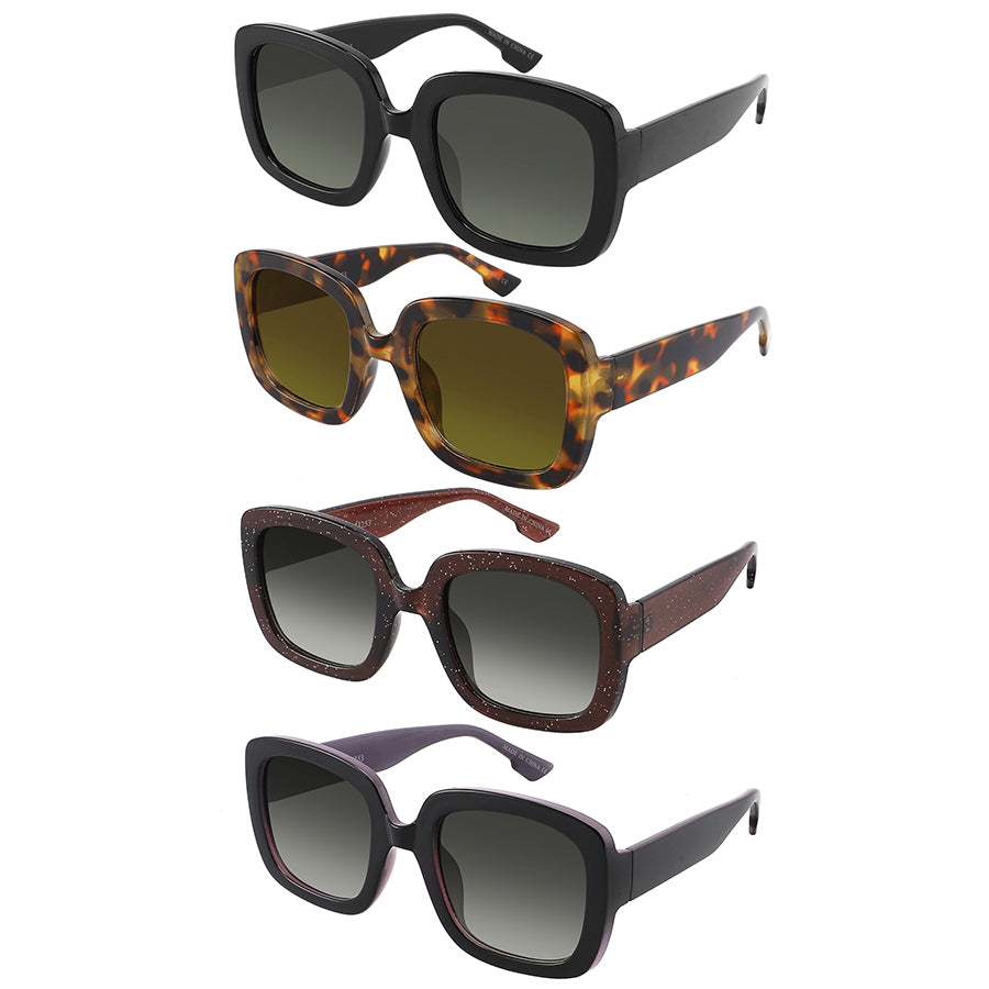 CLASSIC SQUARE WOMEN WHOLESALE SUNGLASSES 34253-FLAP