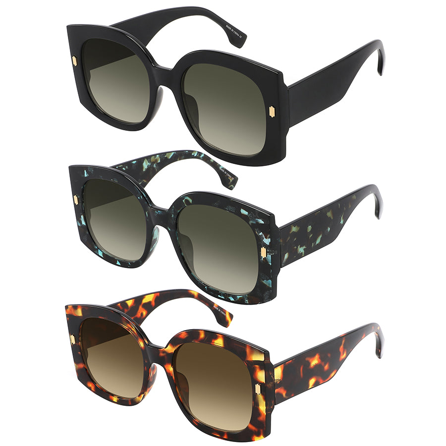 OVERSIZE SQUARE WOMEN SUNGLASSES WHOLESALE 34270-FLAP