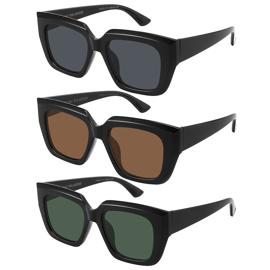 POLARIZED SQUARE WOMEN SUNGLASSES 34273-P