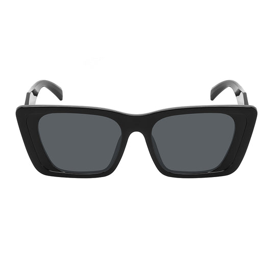 LADIES SUNGLASS SUPER DARK LENS FASHION CAT-EYES SQUARE/RECTANGULAR 34278-FLSD