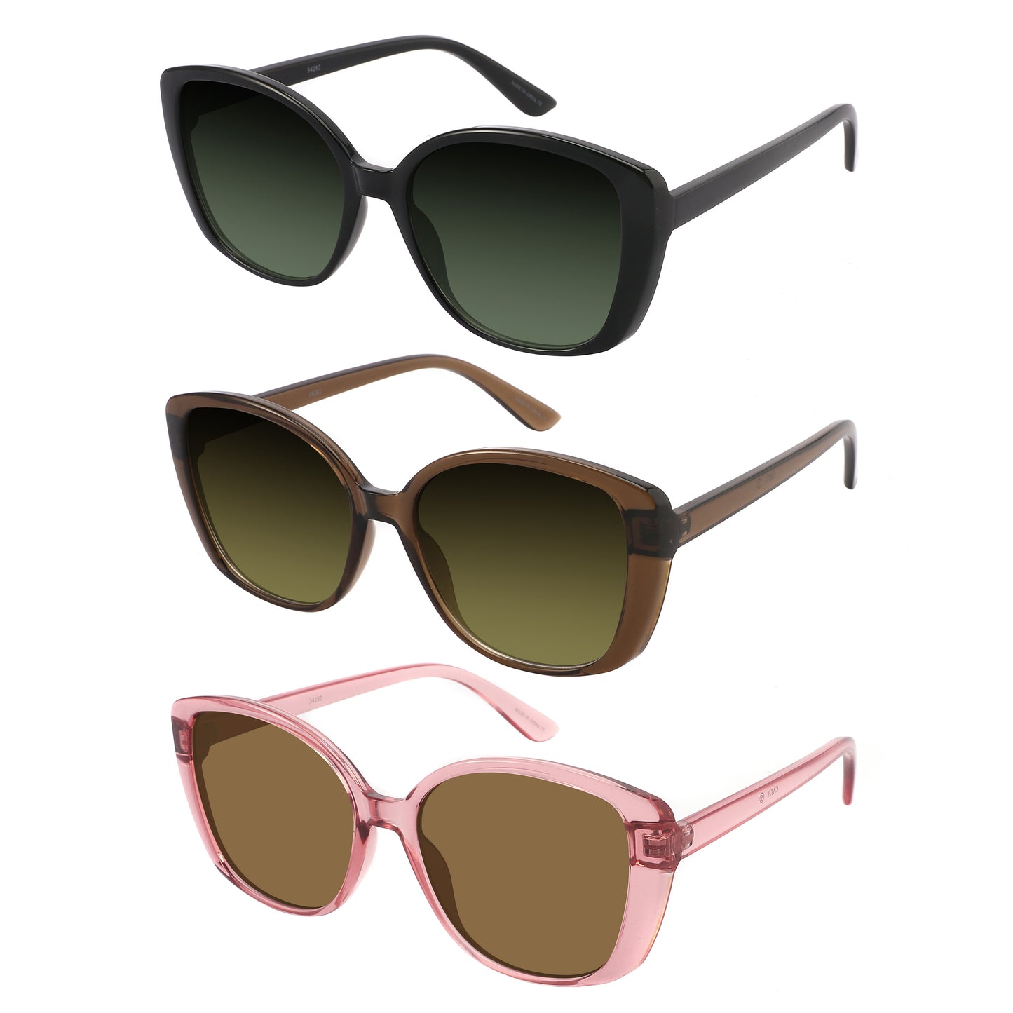 SQUARE LADIES SUNGLASSES WHOLESALE 34282-FLAP