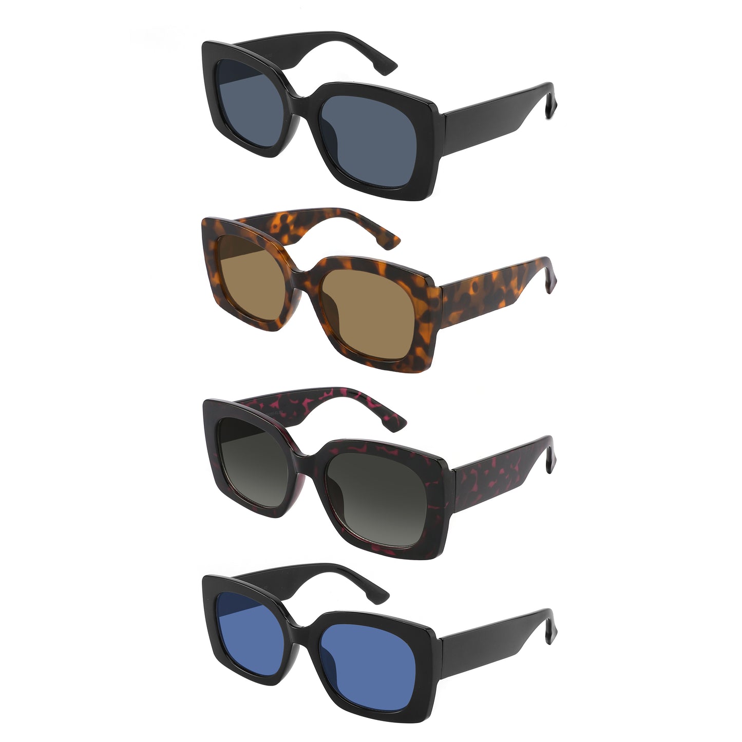 SQUARE WOMEN SUNGLASSES WHOLESALE 34285-FLSD