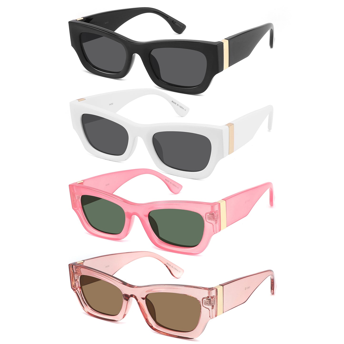 SQUARE WOMEN SUNGLASSES WHOLESALE 34292-FLSD