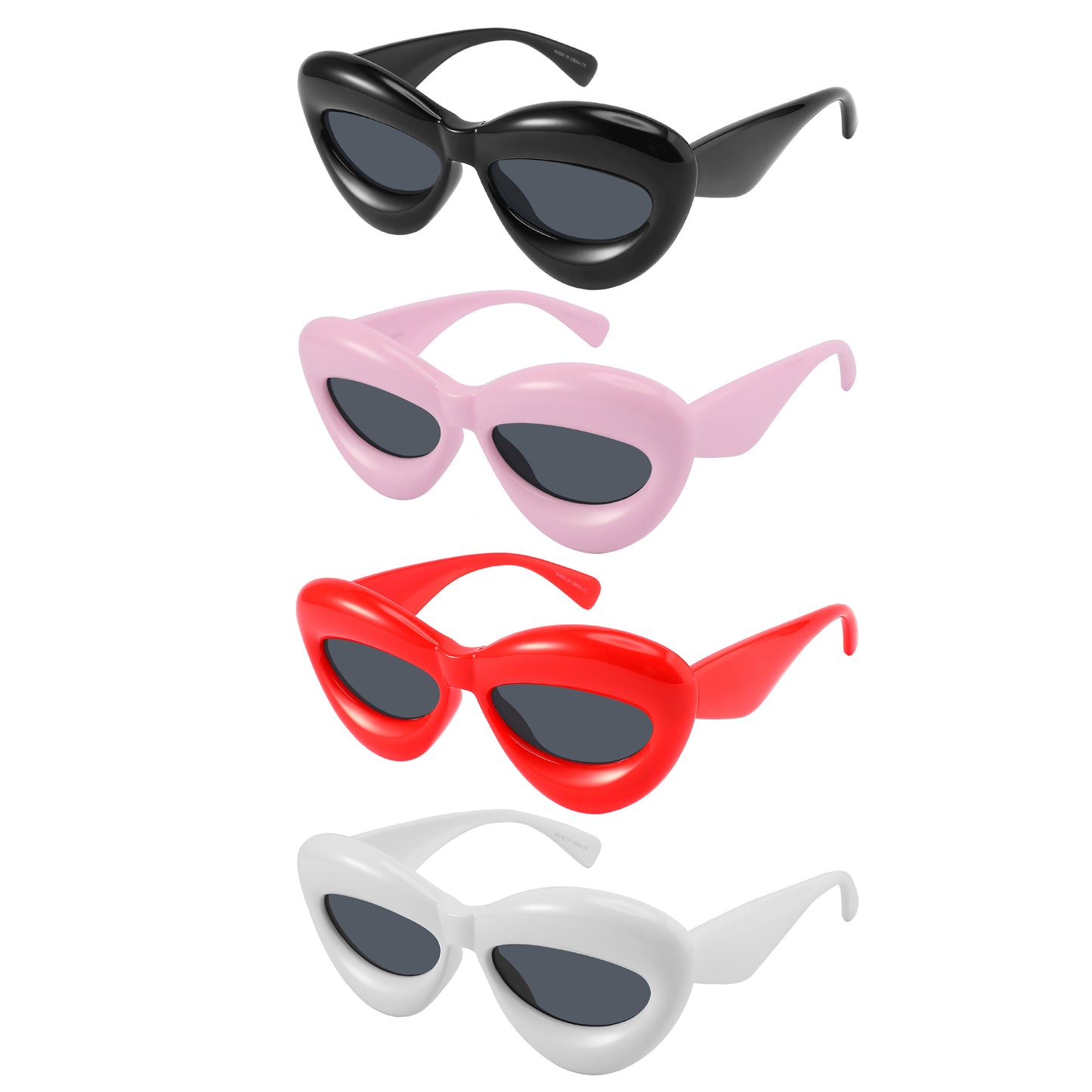 FASHION PLASTIC LADIES WHOLESALE SUNGLASSES 34294-FLSD