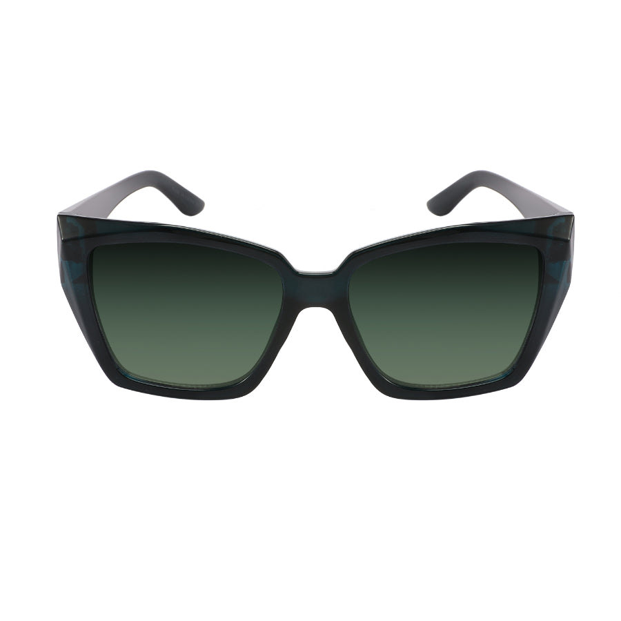 LADIES SUNGLASS SOLID LENS FASHION SQUARE-RECTANGULAR 34296-FLAP