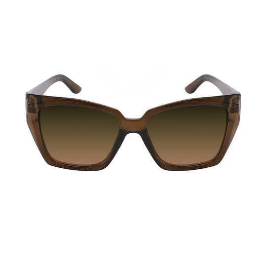 LADIES SUNGLASS SOLID LENS FASHION SQUARE-RECTANGULAR 34296-FLAP