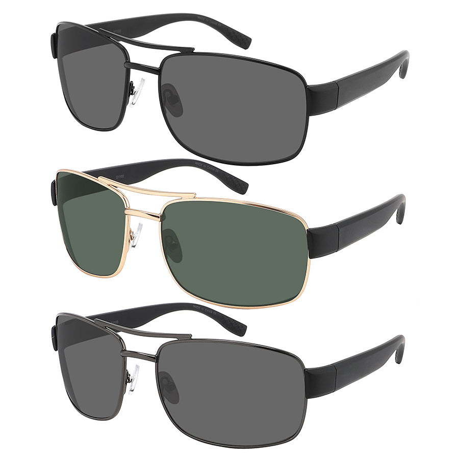 SQUARE AVIATOR MEN SUNGLASSES WHOLESALE 51100-SD