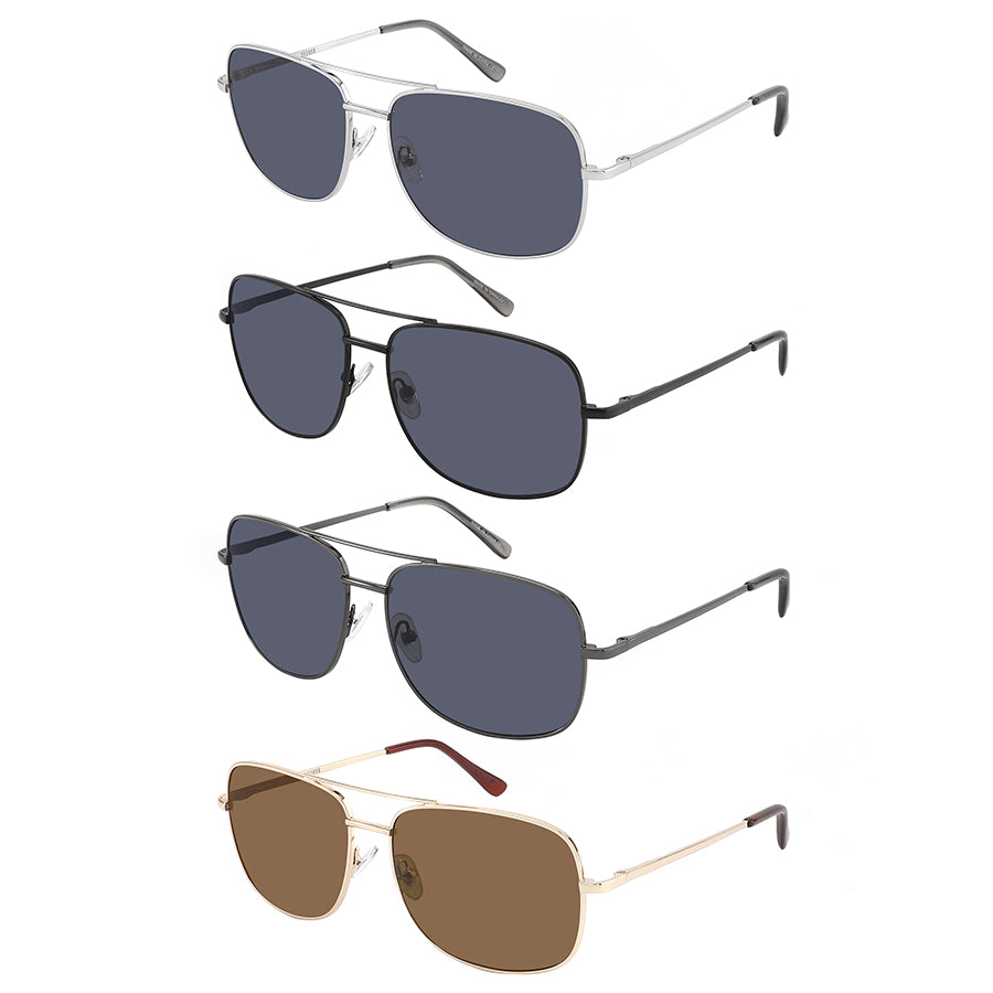 MEN SUPER DARK CLASSIC AVIATOR SQUARE NAVIGATOR 51105S-SD