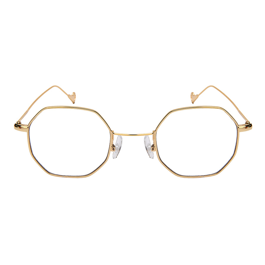 CLEAR LENS GEOMETRIC SHADE UNISEX BULK WHOLESALE 5112-FLCL