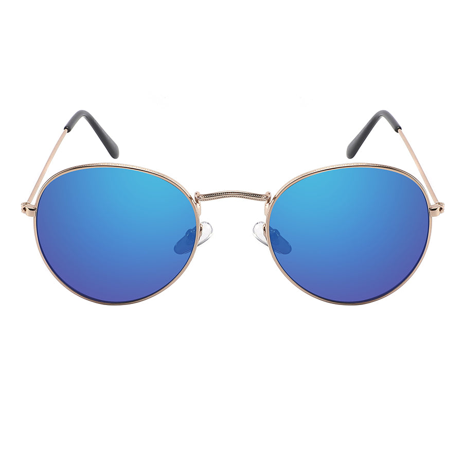 CLASSIC ROUND COLOR MIRROR UNISEX WHOLESALE SUNGLASSES 5146-REV