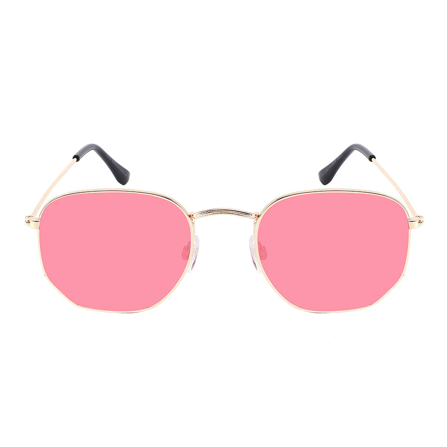 RETRO SQUARE COLOR LENS UNISEX SUNGLASSES WHOLESALE 5156-FLCR