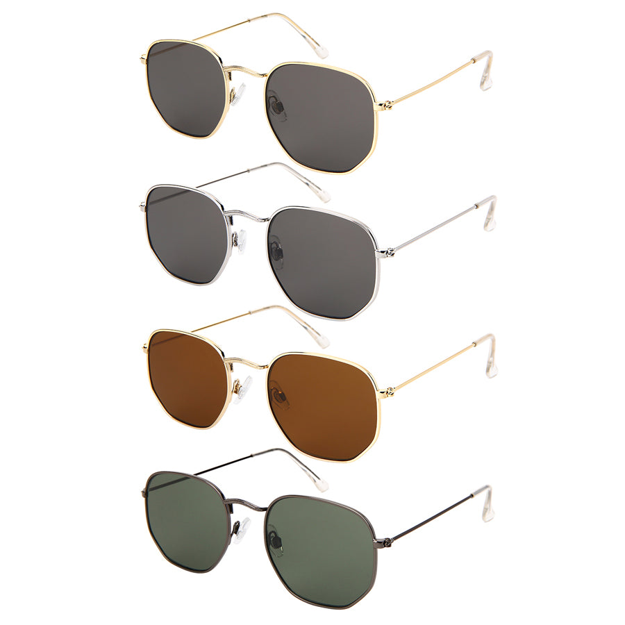 SMALL SQUARE UNISEX WHOLESALE SUNGLASSES 5156-FLSD