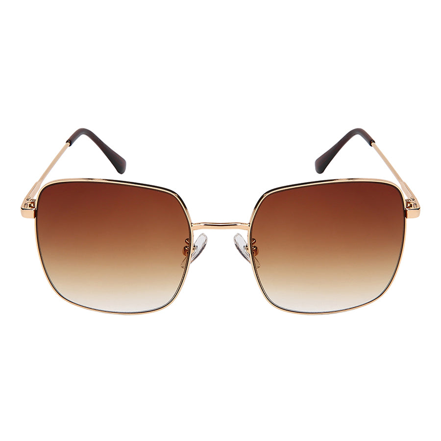 OVERSIZED SQUARE METAL UNISEX SUNGLASSES BULK 5174-FLOCR