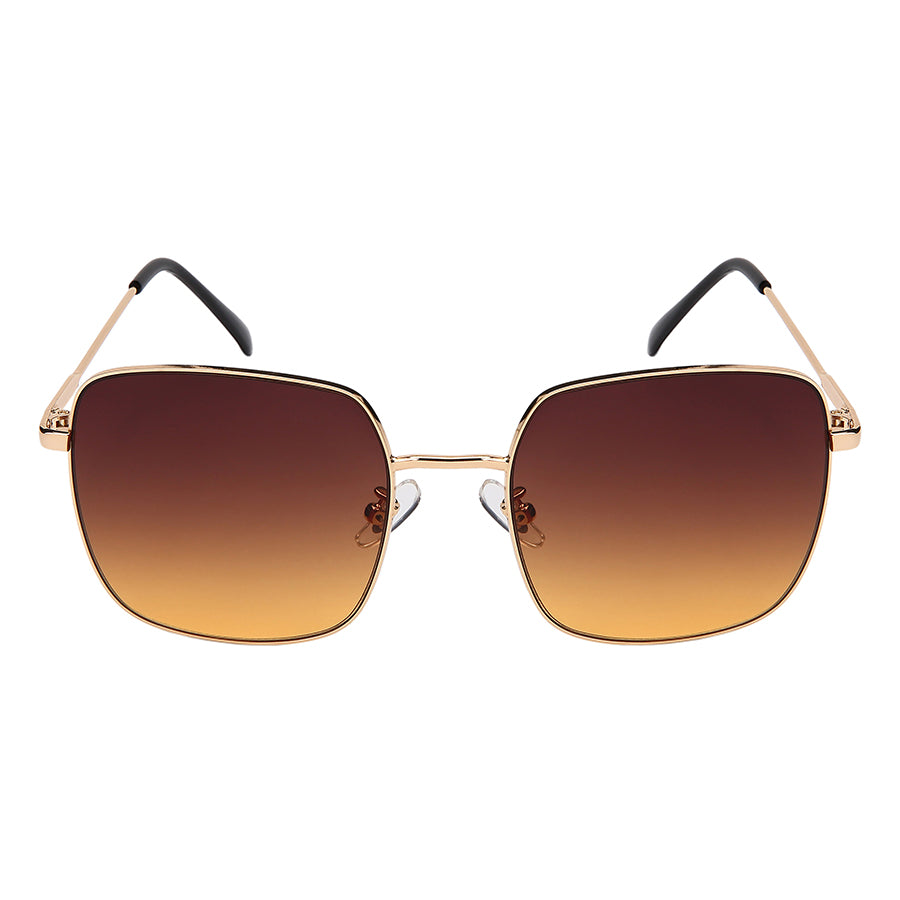 OVERSIZED SQUARE METAL UNISEX SUNGLASSES BULK 5174-FLOCR