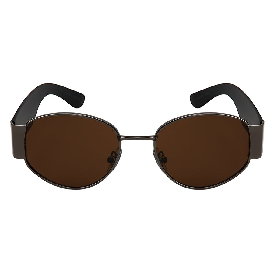 OVAL METAL UNISEX SUNGLASSES WHOLESALE 5176-FLSD